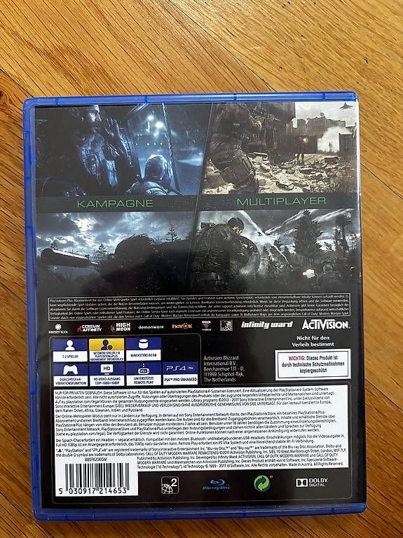 Spiele: PS4 Call of Duty Remastered – Gebraucht aus Schattdorf von Dani-T 1