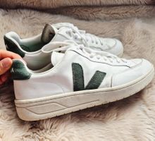 VEJA 45 SNEAKER SCHUHE LEDER TIP TOP HALBSCHUH WEISS BASIC