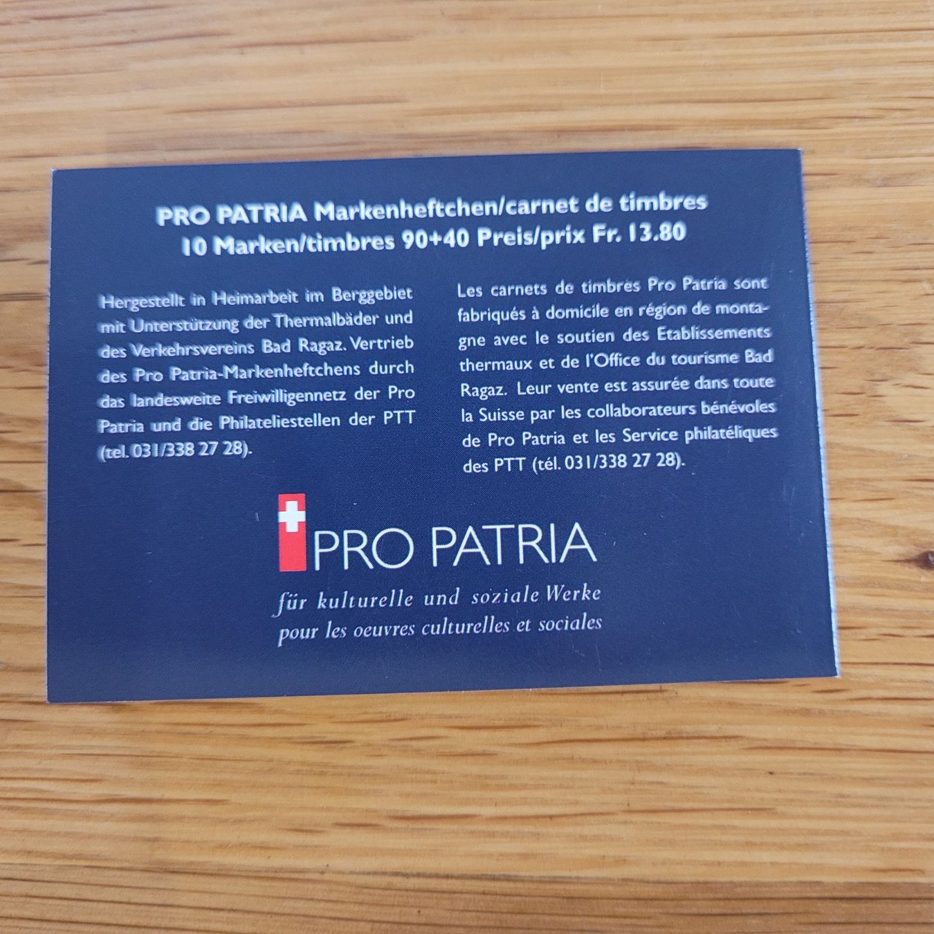 Tous les timbres: Markenheftchen Carnet De Timbre Pro Patria 1996 – D'occasion à Biel/Bienne par Destockweb 4