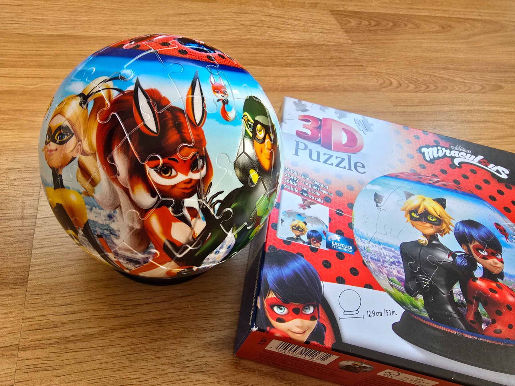 Ravensburger Puzzle: Miraculous Lady Bug / Cat Noir 3D Puzzle – Usato da Büttikon AG venduto da Amineah 2