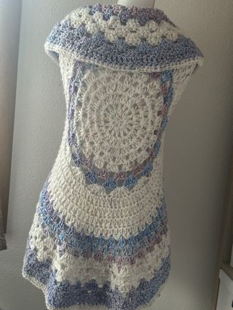 Gilet boho mandala uncinetto crochet anche su ordinazione