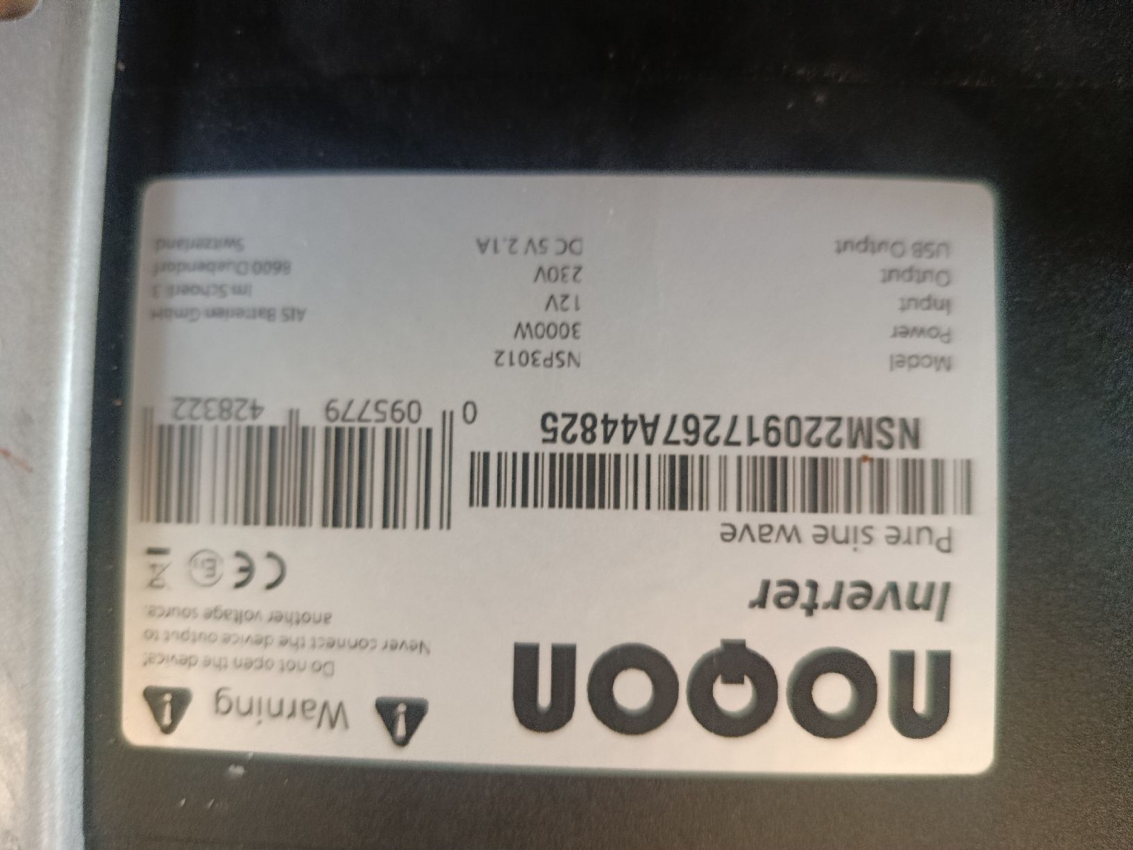 Elektronikbauteile: Noqon inverter – Defekt aus Sigriswil von Thomasvg06 2