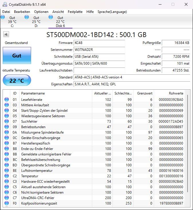 Seagate Dischi rigidi: SEAGATE Festplatte 500GB – Usato da Künten venduto da Arktisde 1