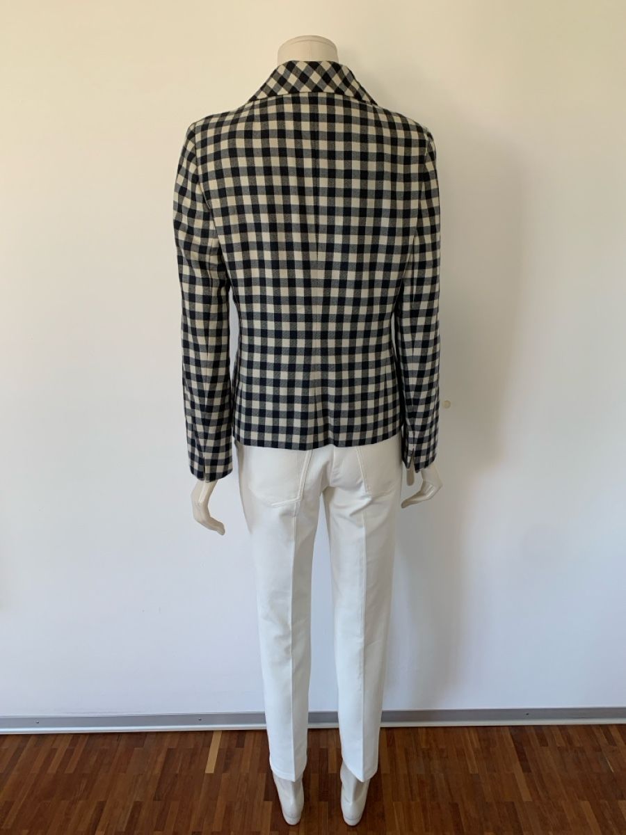 Akris Giacche: AKRIS: Exklusiver karierter Kaschmir-Blazer, 38 – Nuovo (secondo la descrizione) da Luzern venduto da designluzern 3