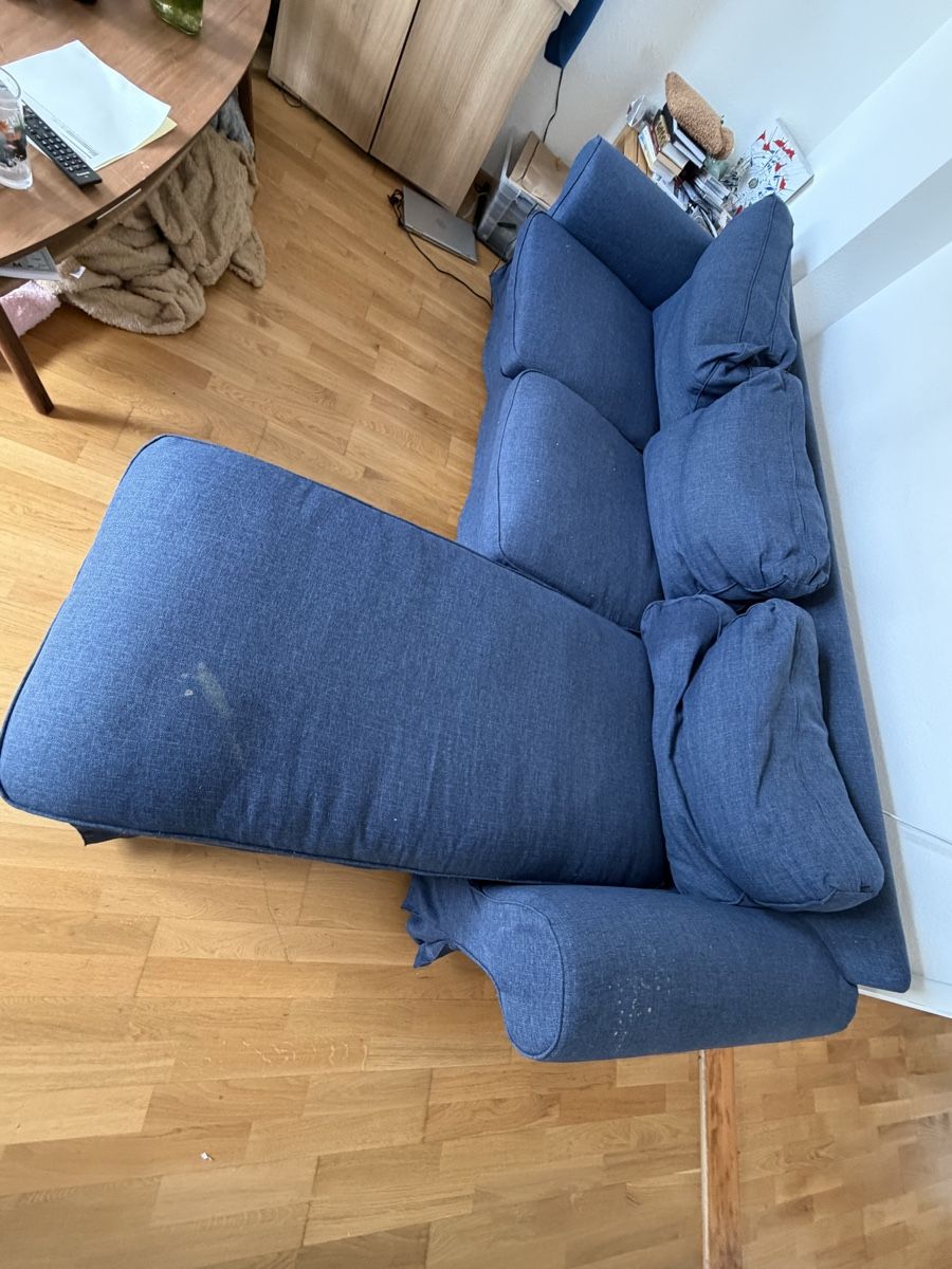 Sofas: Stoff Sofa blau, gebraucht – D'occasion à Thun par J.Anker 3
