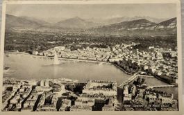 GENÈVE - Vue aérienne & le Mont Blanc