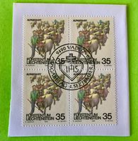 Briefmarken aus Liechtenstein 4 er Block mit Papier 