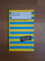 Stefan Zweig - Schachnovelle - Reclam XL Text und Kontext