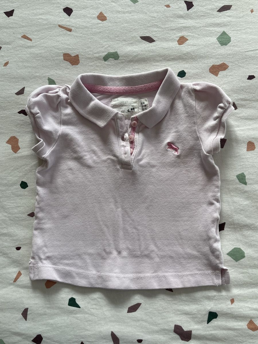H&M Camicie, Top & T-shirt: Poloshirt, Gr. 68, Rosa, H&M – Usato da Hirzel venduto da carta9