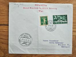 reg. Post Flug ZH-Wien (Kat. 150-- ++) für nur 16.--