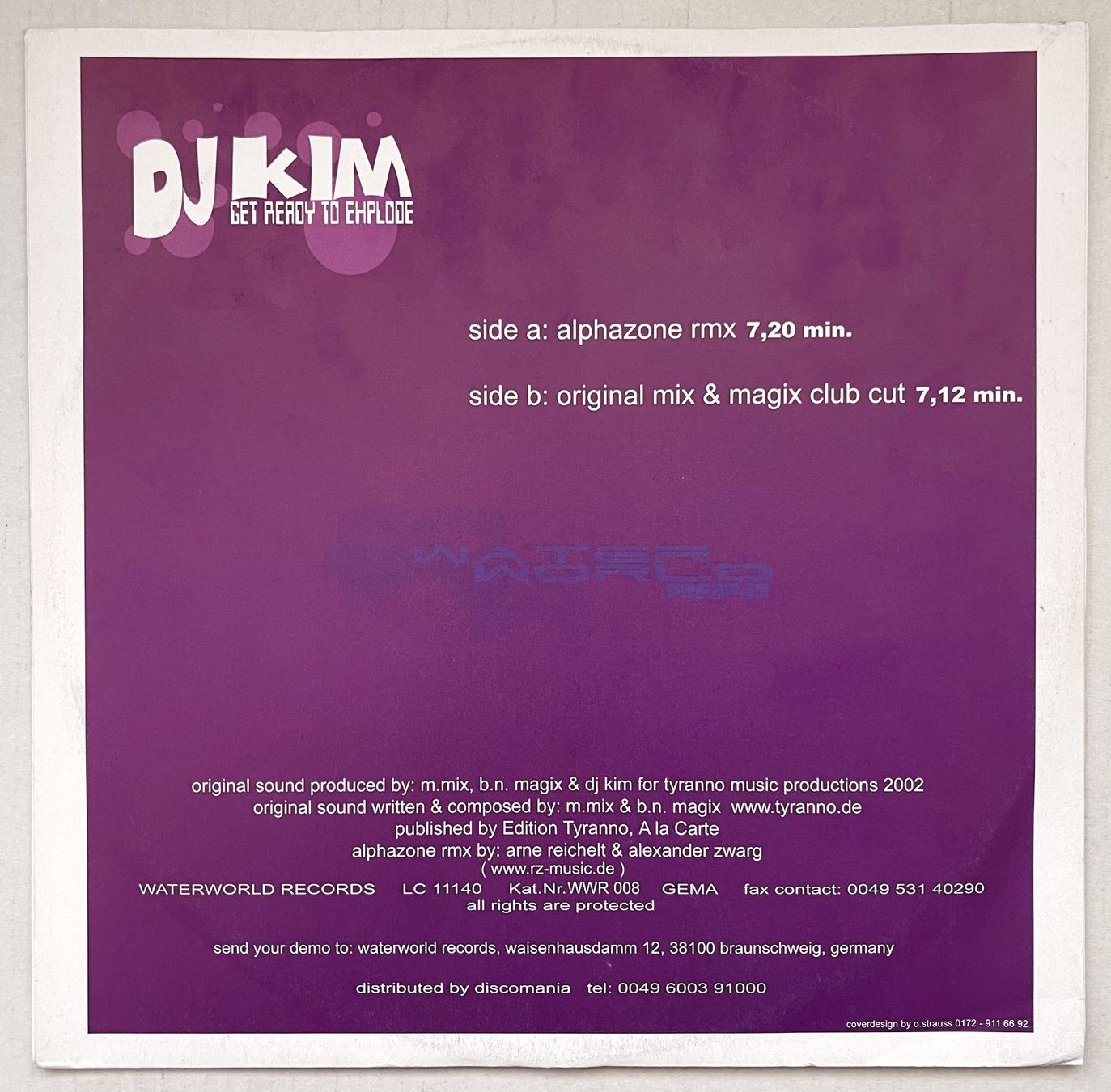 Dischi in vinile: DJ Kim – Get Ready To Explode (2002, Vinyl) – Usato da Oftringen venduto da Vucki