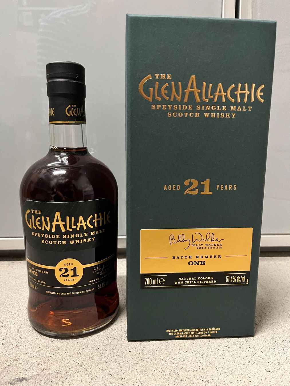 Bevande alcoliche: GlenAllachie 21yo Batch Number One – Nuovo e nell'imballaggio originale da Mönchaltorf venduto da Drammer