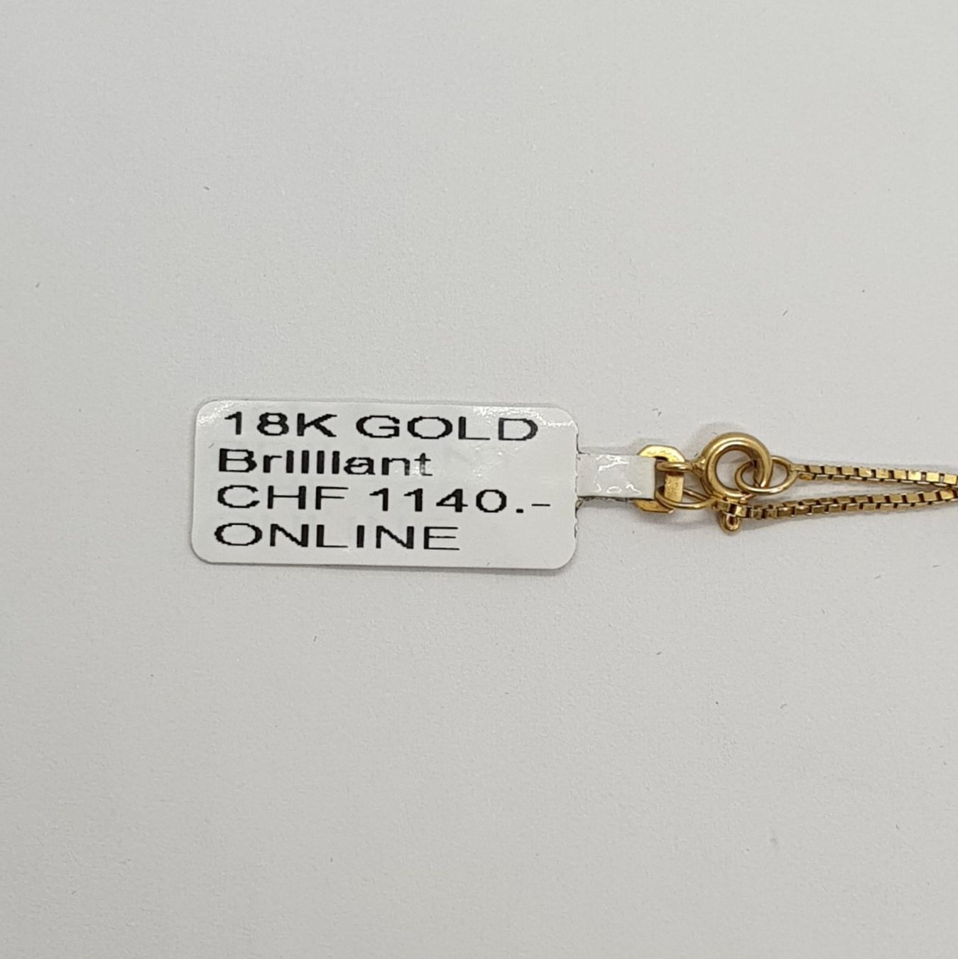 Catenine: Echt 18K Gold - Collier mit Brilliant – Usato da Luzern venduto da Luzern-Goldhaus 2