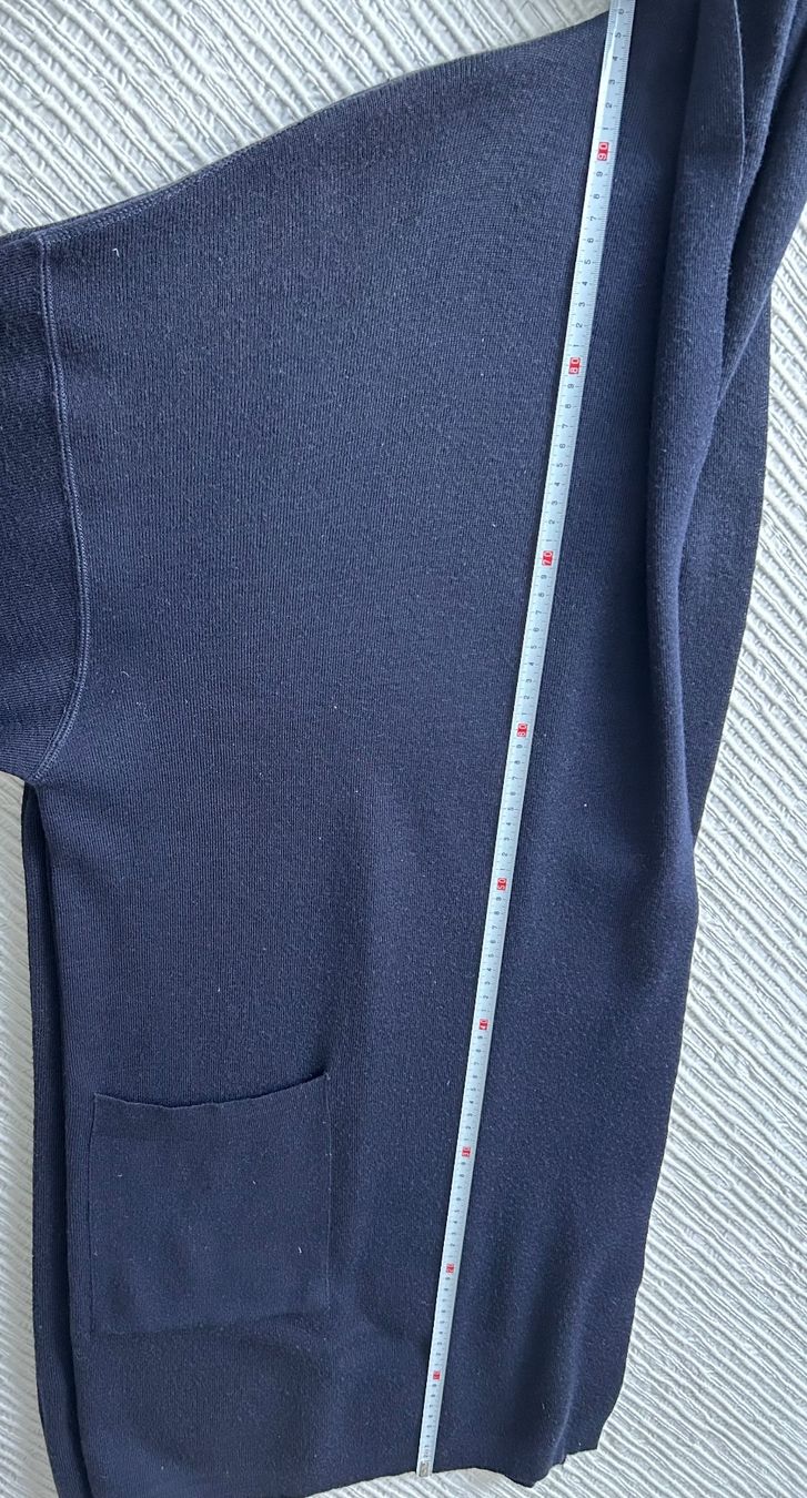 Jacken: Edle GISPA Strickjacke, Cardigan, Oversize,Gr.46, Dunkelblau – Gebraucht aus Horn von Resvi 8