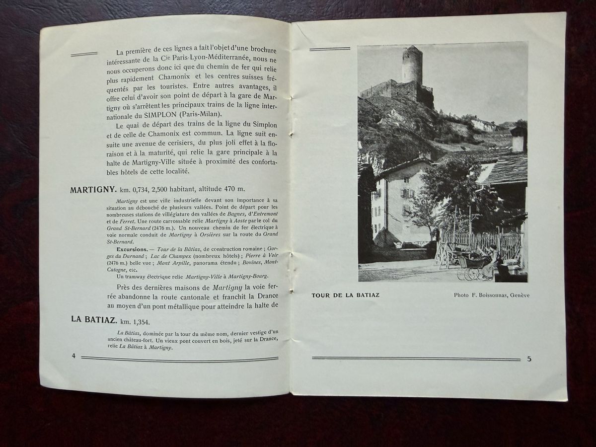 Bücher: Brochure Martigny Chamonix Train Électrique 1910 – Gebraucht aus Fribourg von Ardoffel 3