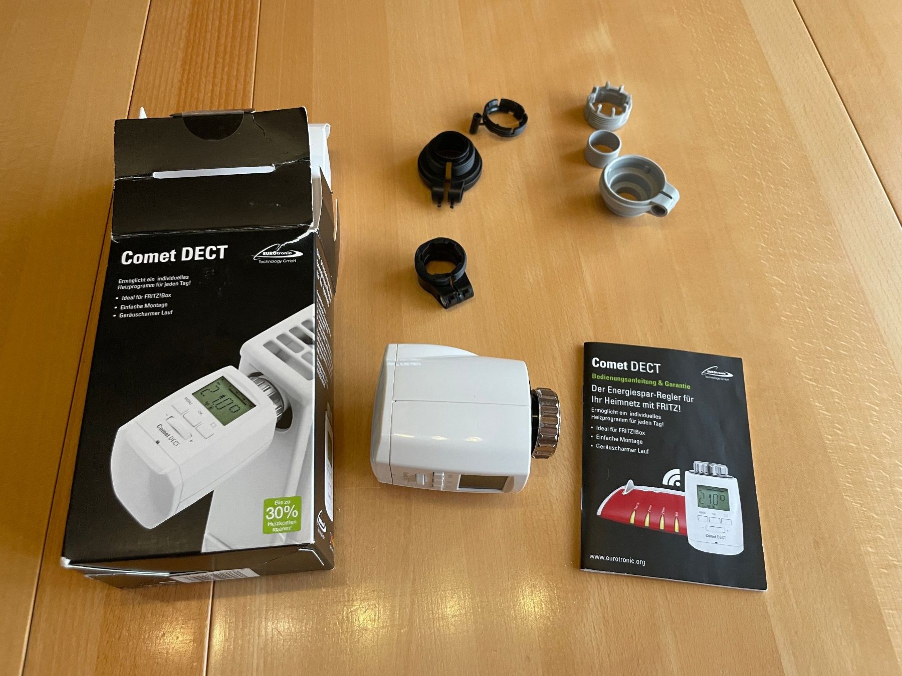 Radiatori: Heizkörperthermostat mit Stellantrieb Comet DECT – Usato da Affeltrangen venduto da Mowgli_123