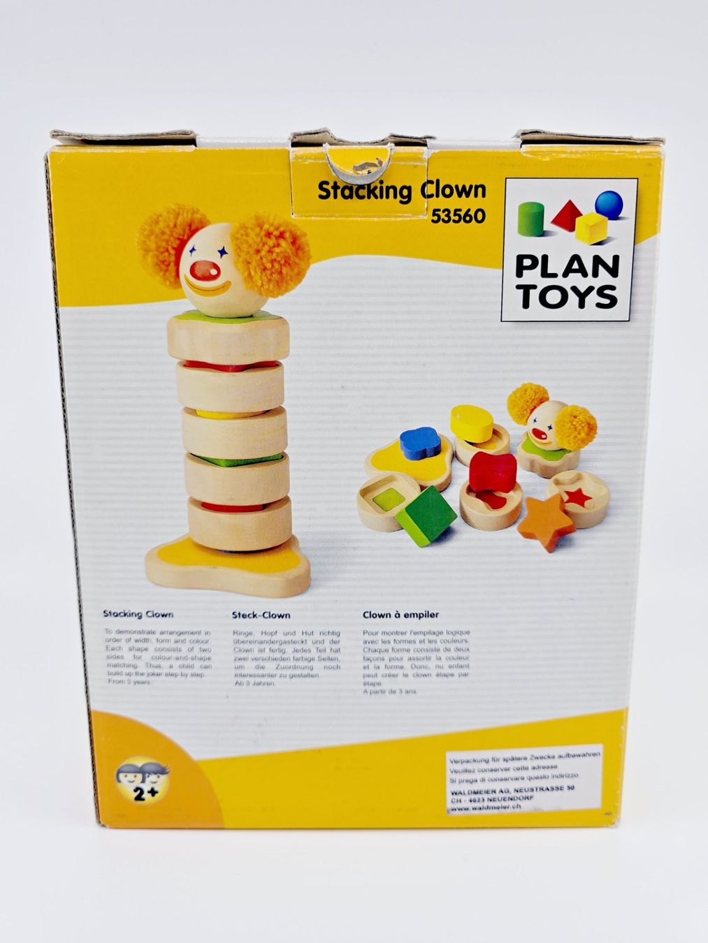 Plantoys Giocattoli: Clown à empiler en bois neuf – Nuovo e nell'imballaggio originale da Grandson venduto da Nouvelle-ere 7