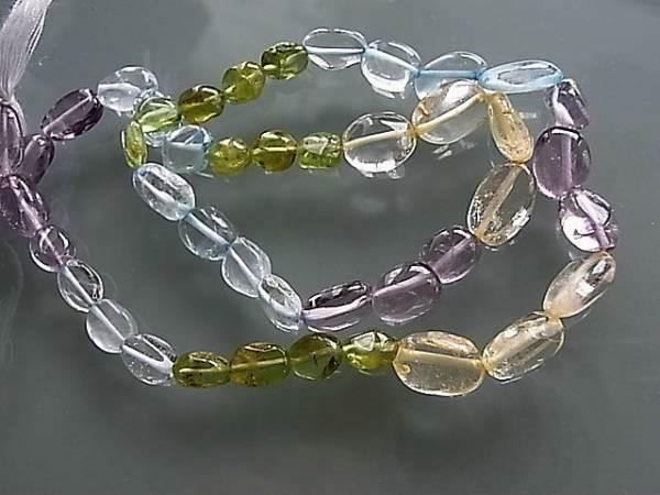 Perle (finte): MULTI STONE -1-Ovale 5x7-8x10mm 1 Strang – Nuovo (secondo la descrizione) da Alpnachstad venduto da perlengaby 1