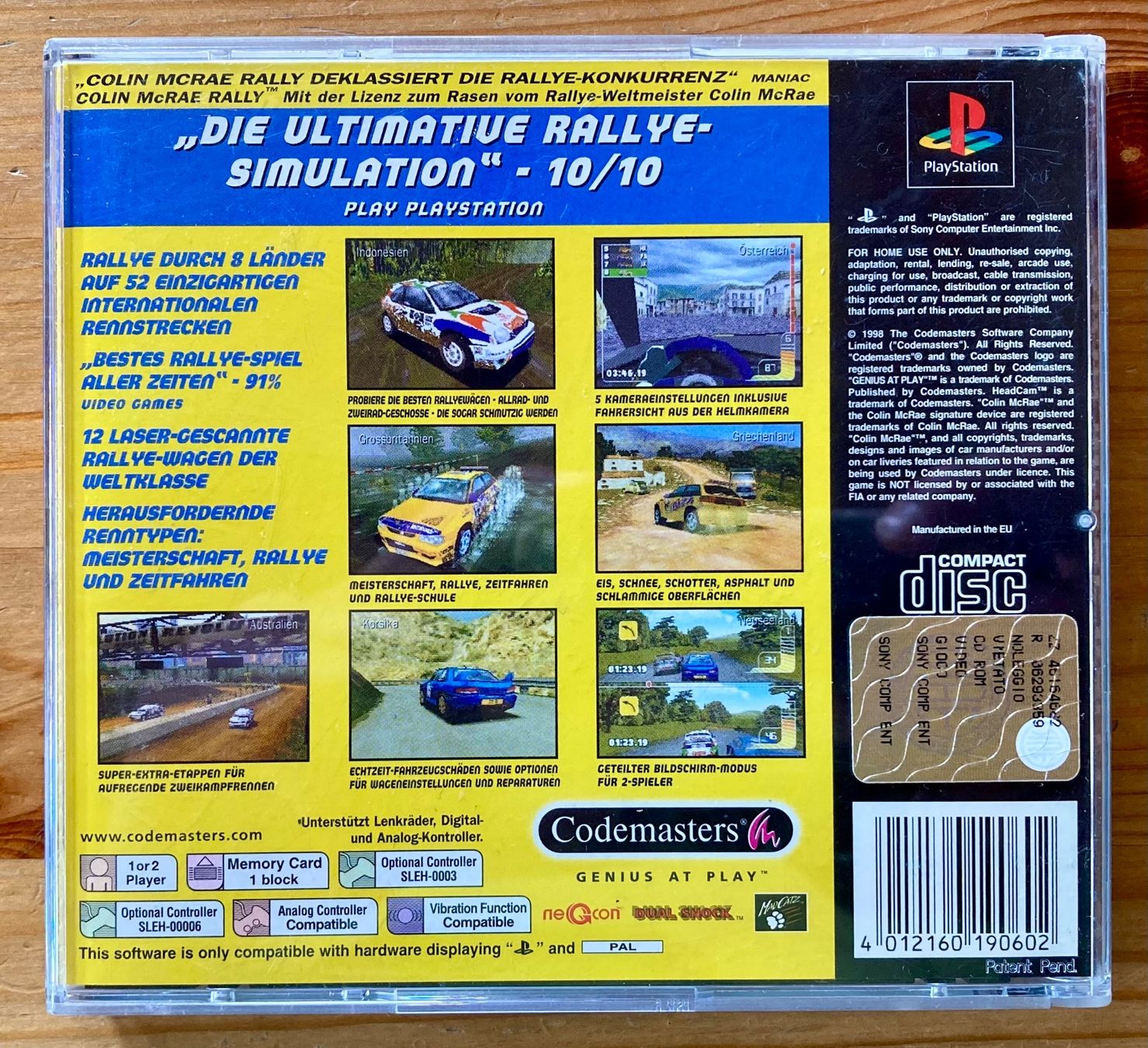 Sony Giochi: Colin McRae Rally - PS1 – Usato da Zürich venduto da Djmotionch 3