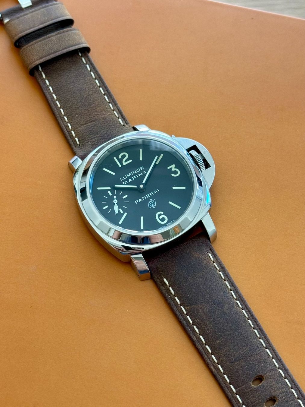Panerai Uhren: Panerai Luminor Marina PAM01005 - New Strap - Full Set 2017 – Gebraucht aus Lausanne von Waltana 9