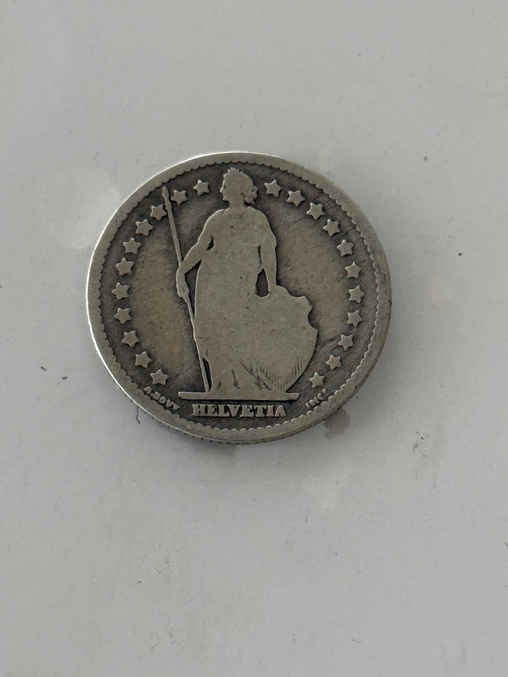 Tutti le monete: 1 Franken 1877  Rar – Usato da Wallisellen venduto da SWISS_SILVER1 1