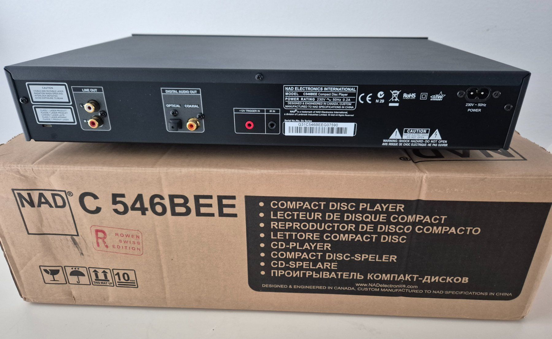 Nad Lettore multimediale & Streamer: NAD CD Player C 546 BEE Rowen Edition – Usato da Zug venduto da storsi 1