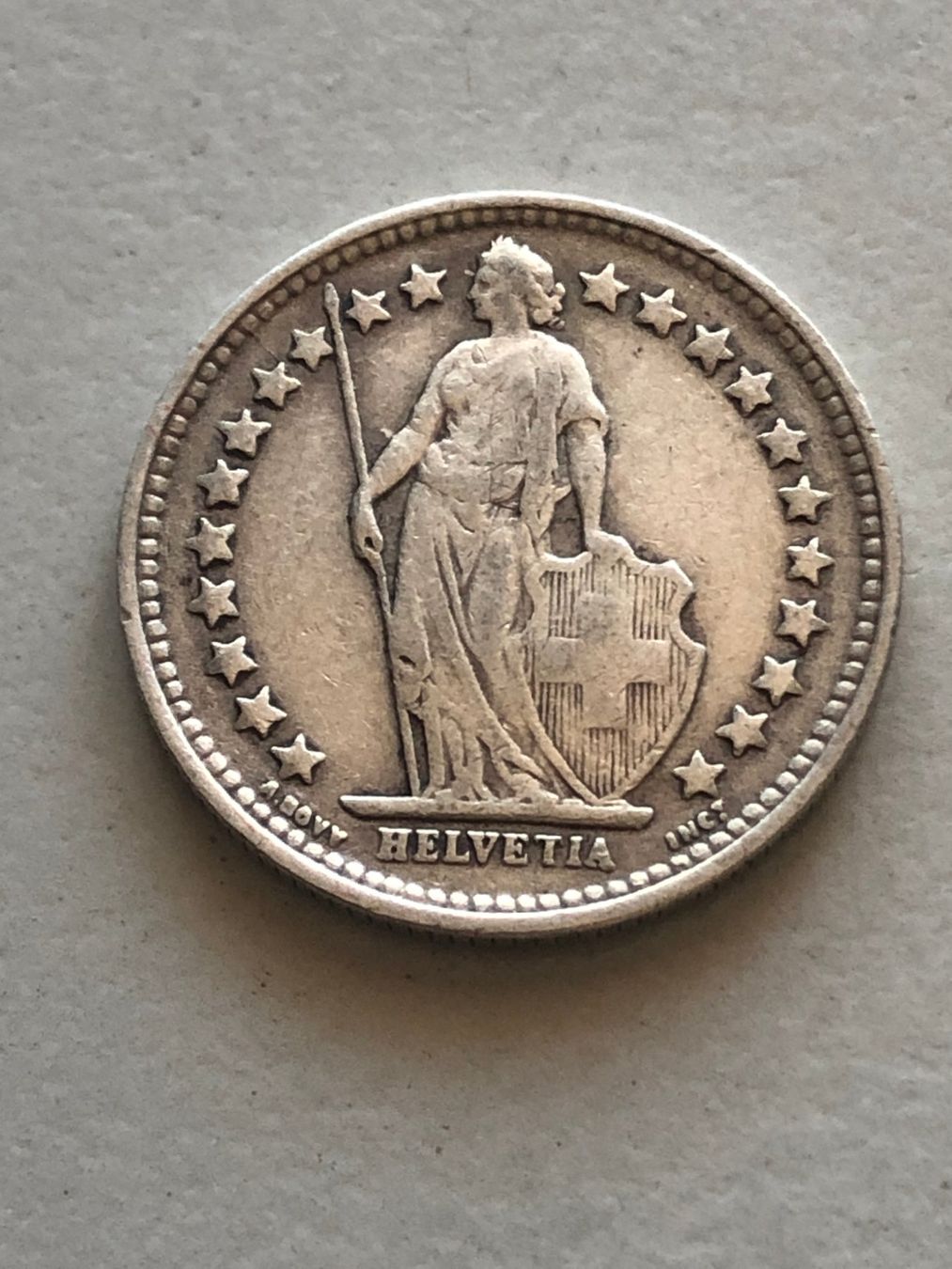Alle Münzen: 50 Rp. 1928 – Gebraucht aus Schötz von Odpa 1