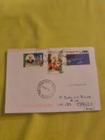 Lettre de Bénin avec timbres, oblitérée en 2001!