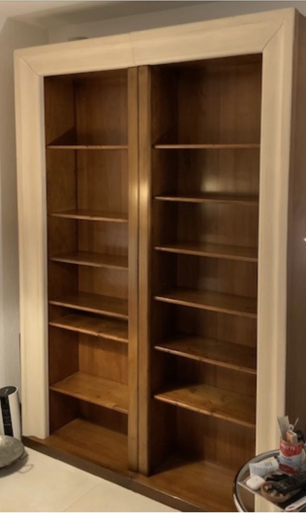 Scaffali: Bibliothèque double en noyer massif – Usato da Corseaux venduto da Mililaforet75 1
