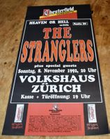 Orginal THE STRANGLERS Konzert Plakat Zürich 1992