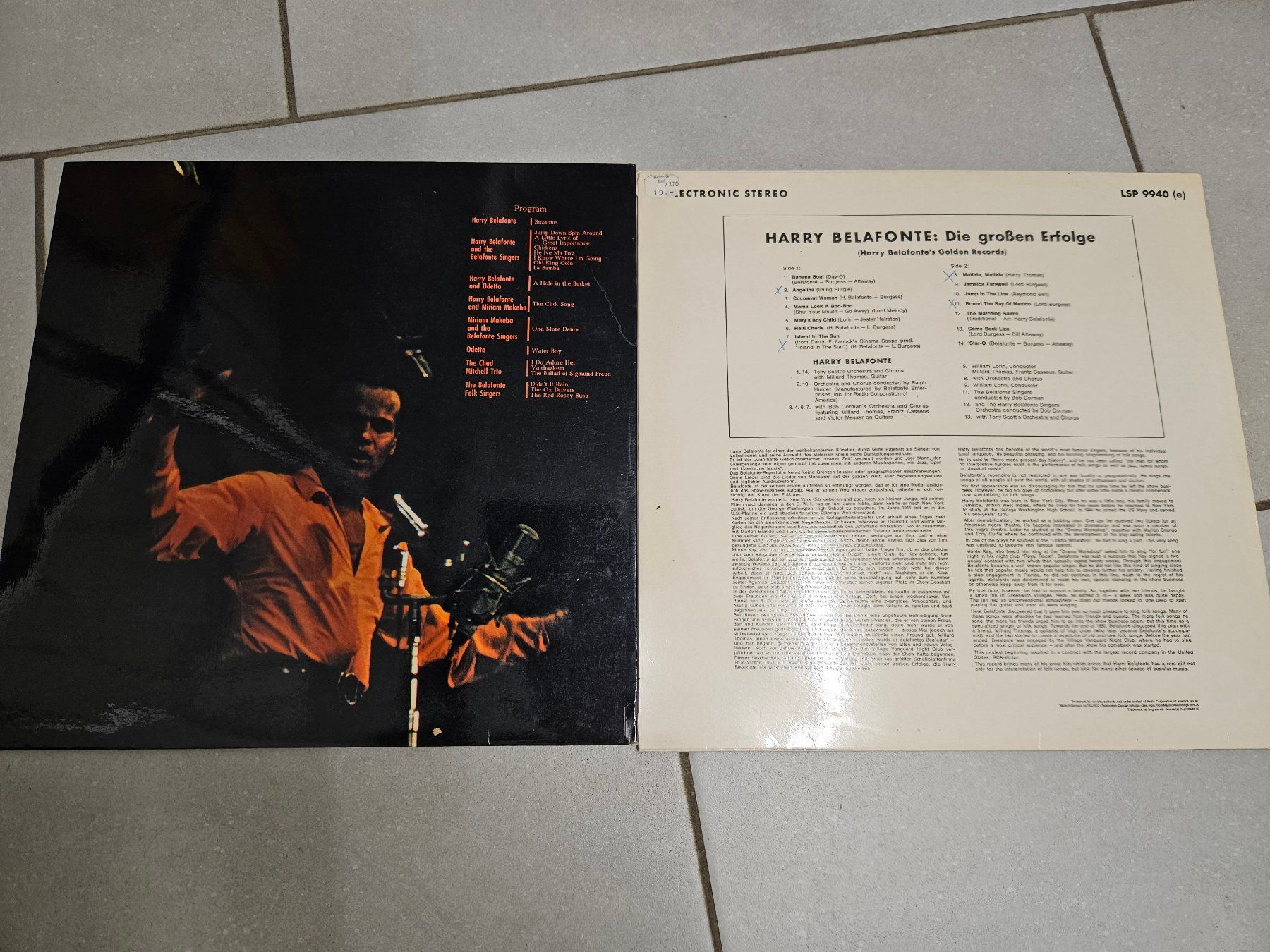 Dischi in vinile: Harry Belafonte: 2 LP's, Returns & Grosse Erfolge – Usato da Fisibach venduto da sare01 1