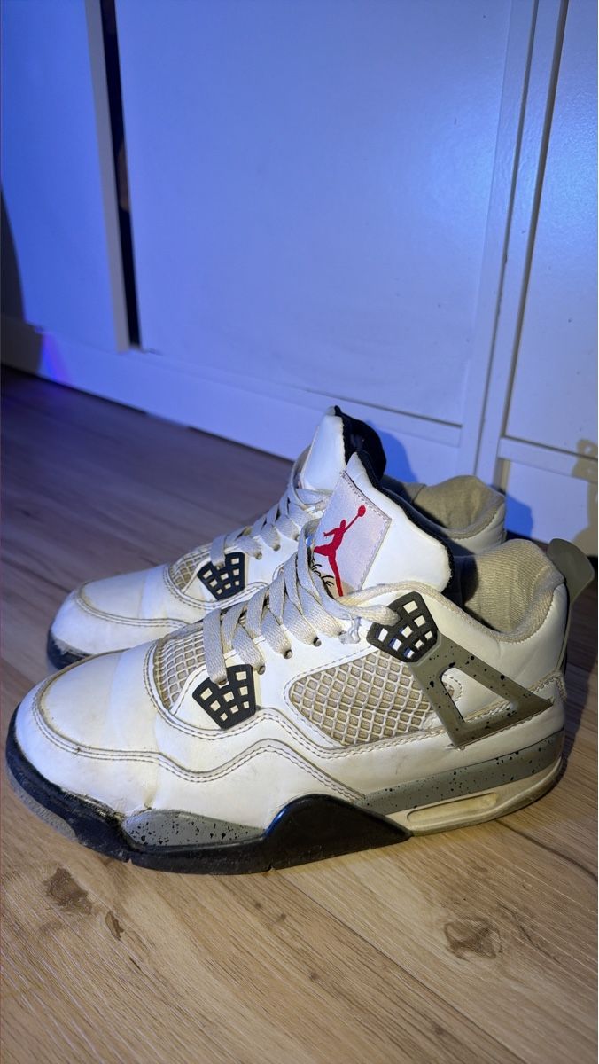 Herrenschuhe: Nike Air Jordan 4 White Cement sneakers acceptable – Gebraucht aus Alten von bea_z7mk