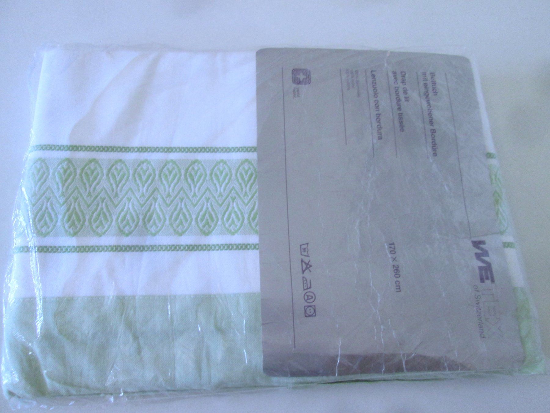 Bettwäsche: 2 neue Einzelbettlaken – Neu und originalverpackt aus Sementina von babucia 2