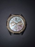 Guess Damenuhr, Edelstahl, Strass, Perlmutt Zifferblatt