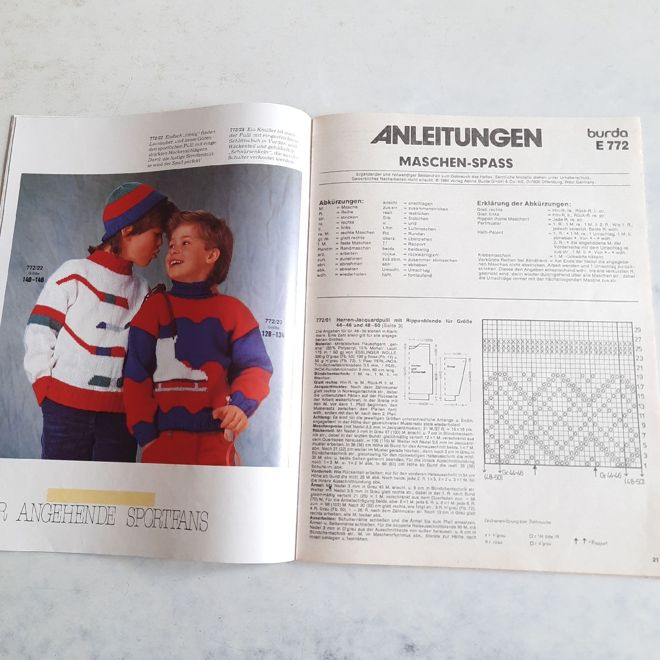 Revues & Magazines: Strickheft Burda " Maschenspass" von 1984 – D'occasion à Nottwil par mar_jqm7 9