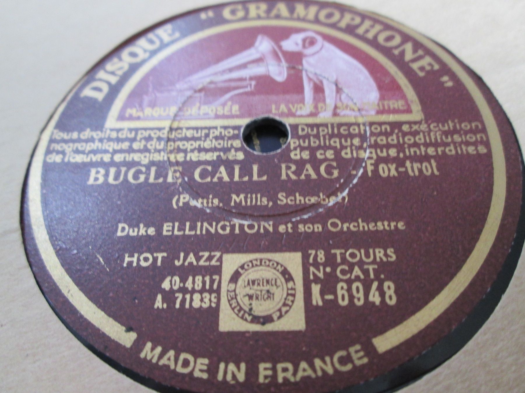 Schallplatten: DISQUES 78 TOURS – Gebraucht aus Lausanne von Leag 7