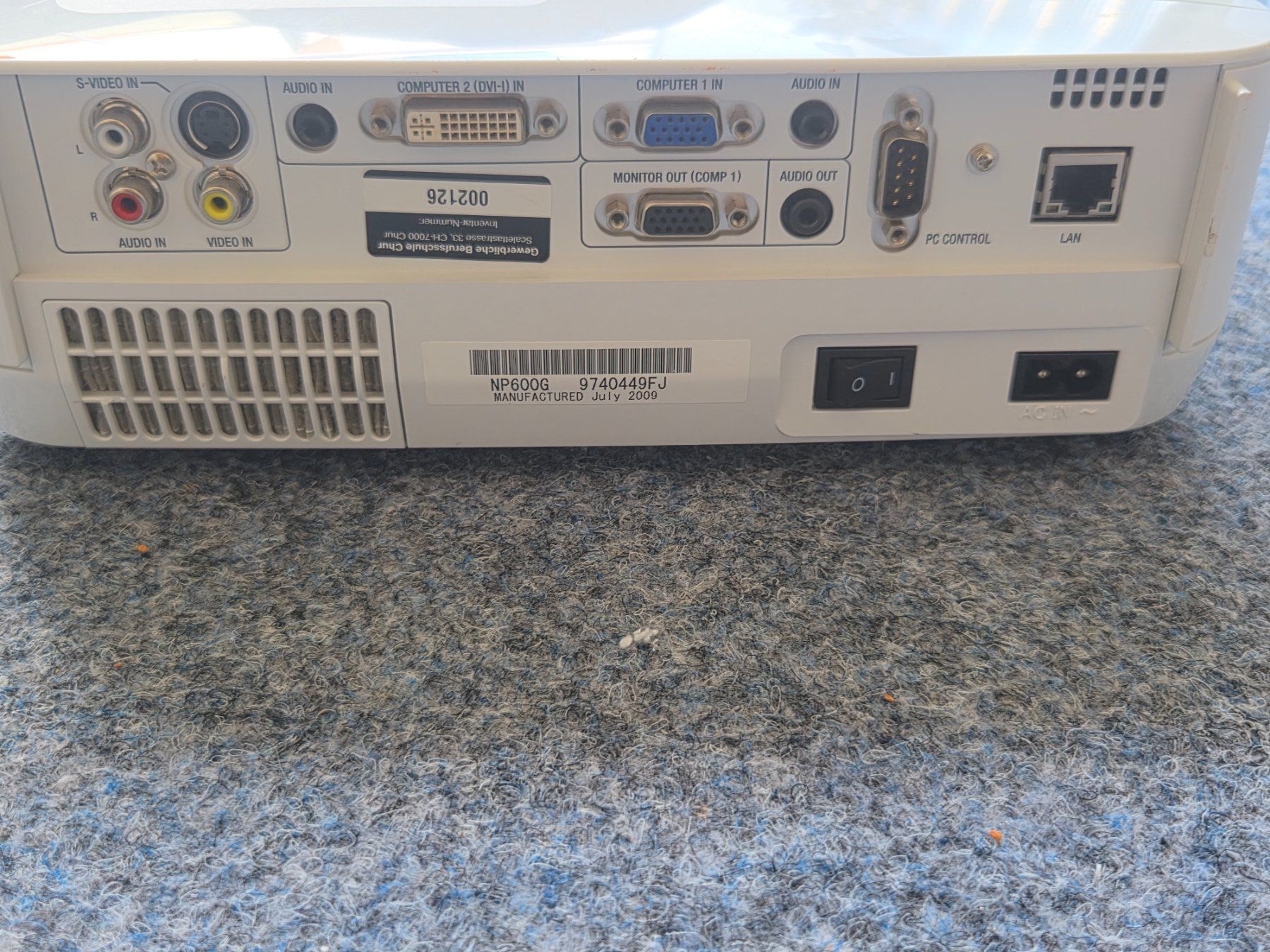 Nec Videoprojektoren: NEC NP600 Projektor – Gebraucht aus Domat Ems von tchnesa 4