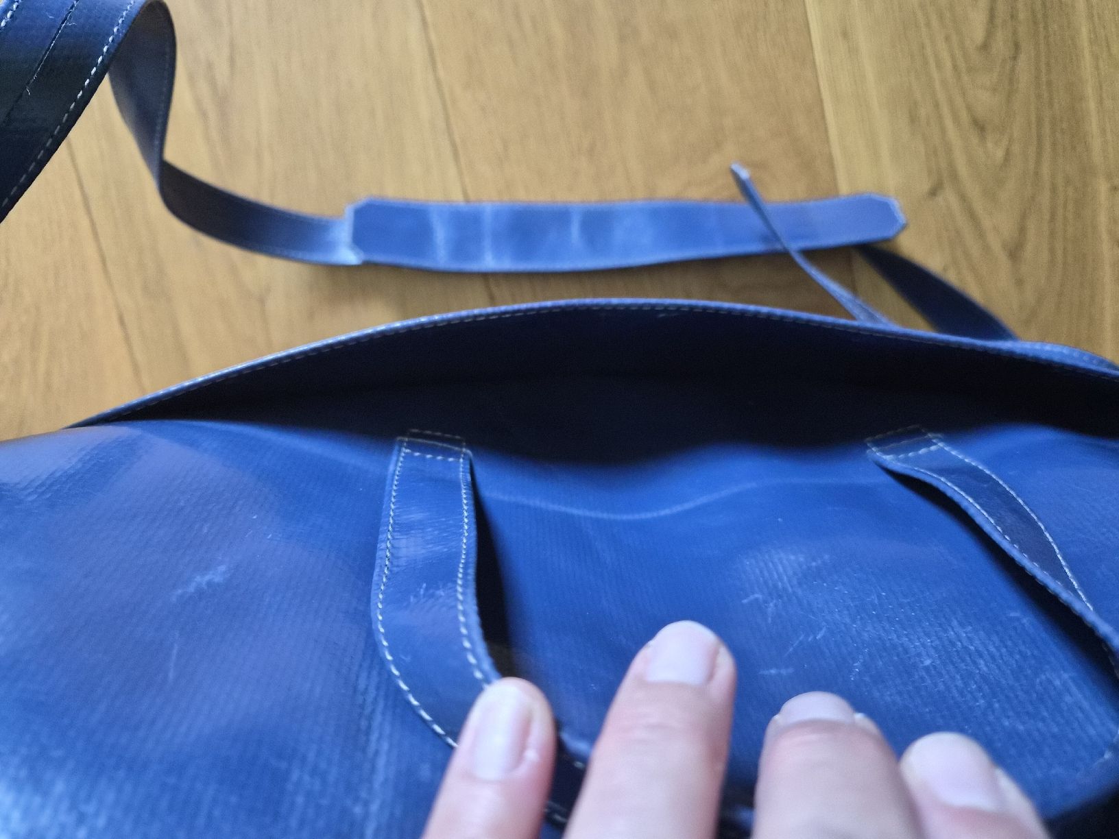 Freitag Borse da donna: Freitag Tasche, blau, Top Zustand – Usato da Schwarzenberg LU venduto da LadySecondhand 4