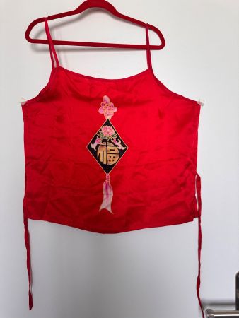 Damentanktop Gr.42 = ganzer Brustumfang 88 cm,100% Silk, NEU