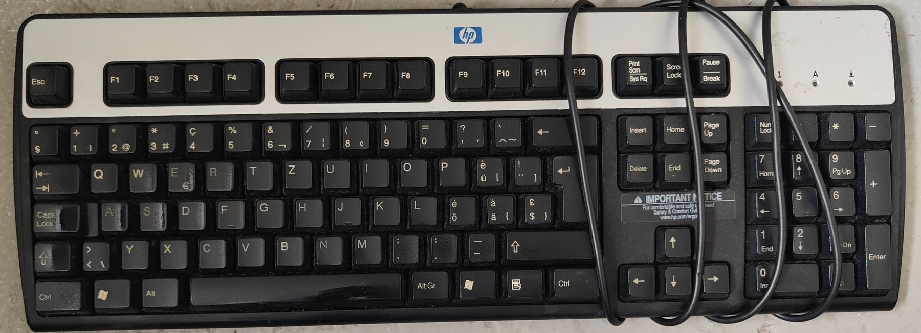 Hewlett Packard Tastiere: HP Tastatur Desktop Wired Keyboard, CH Layout – Usato da Möriken AG venduto da ste_sdp9