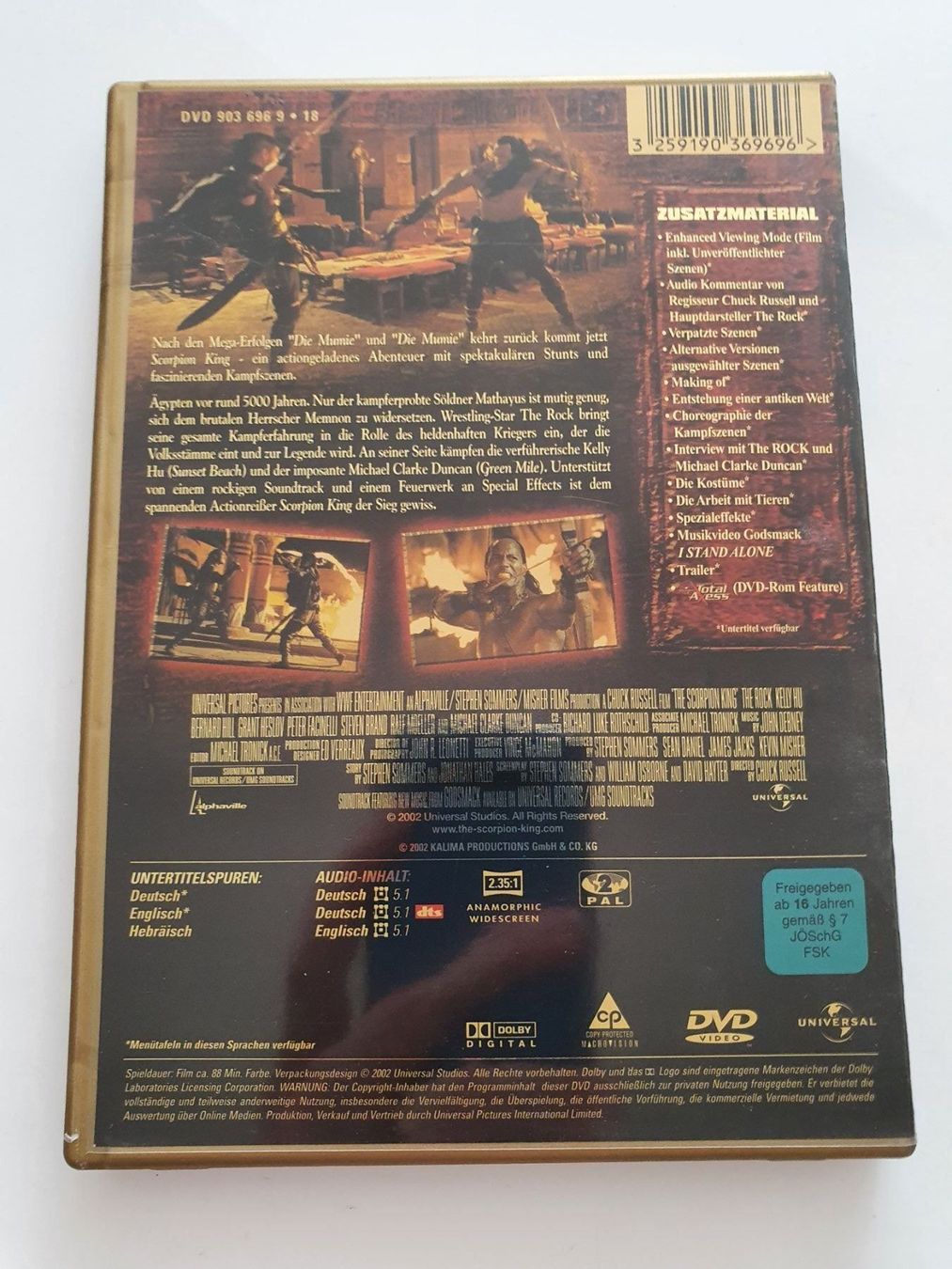 Tutti i DVDs: The Rock is THE SCORPION KING – Usato da Oberdorf BL venduto da BaldenEagle 1