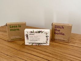 3 kleine Naturseifen - NEU - mit Coconut / Shea / Harakeke