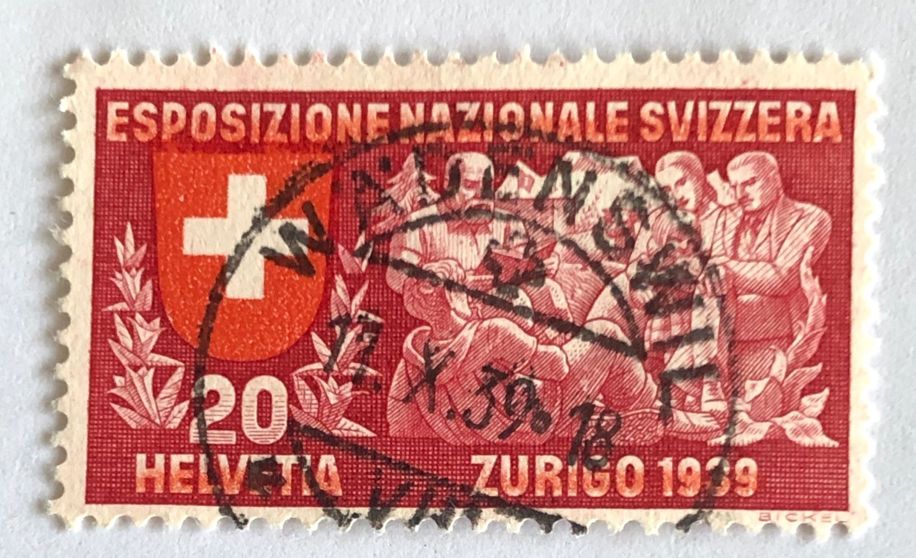 Alle Briefmarken: Nr.220 mit Vollstempel – Gebraucht aus Aarau von Billa007