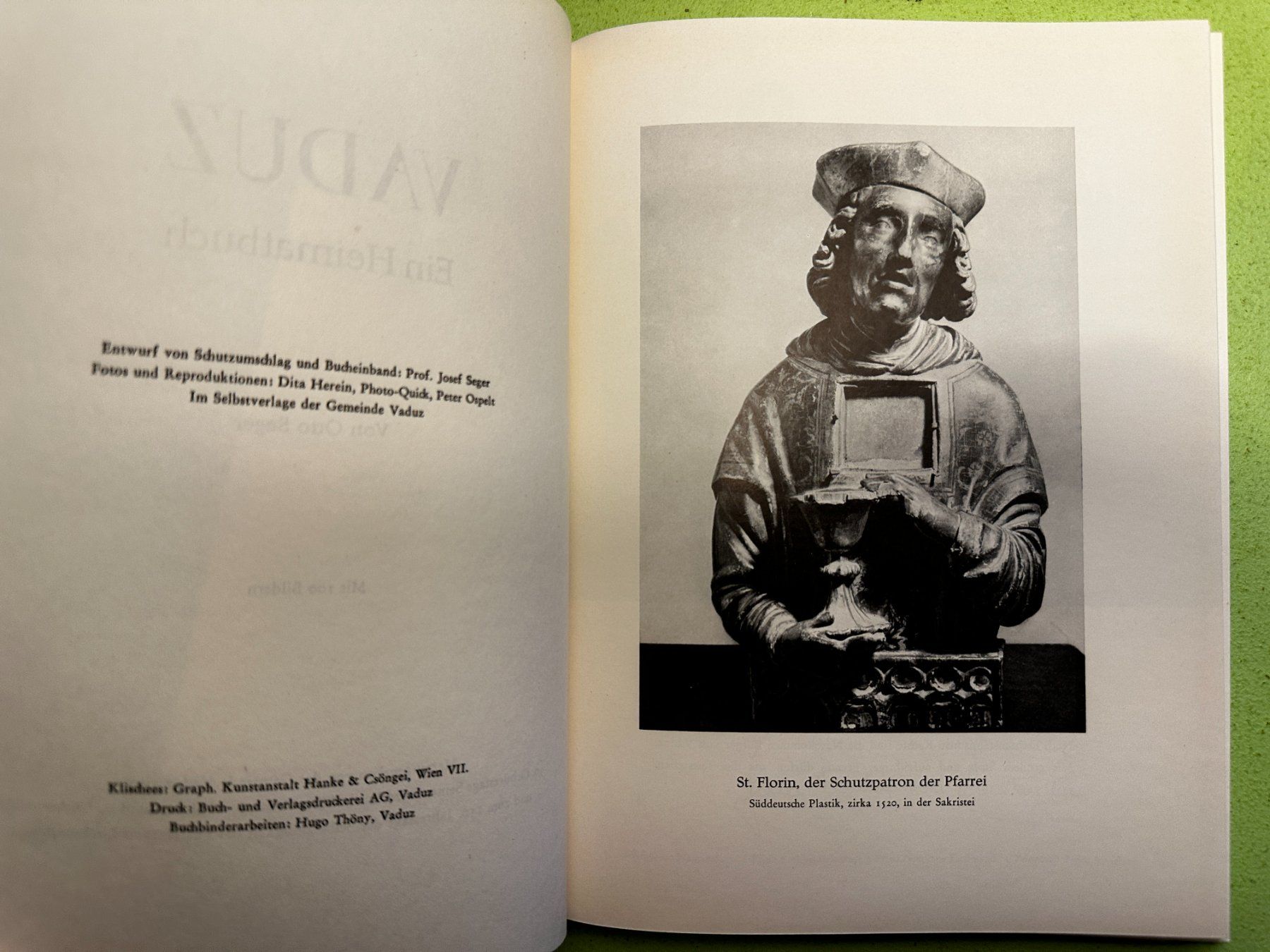 Libri: Otto Seger: Vaduz. Ein Heimatbuch. 1956 – Usato da Zürich venduto da allp 3