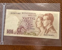 🇧🇪 50 Francs 1966 – Royaume de Belgique (Baudouin&Fabiola)
