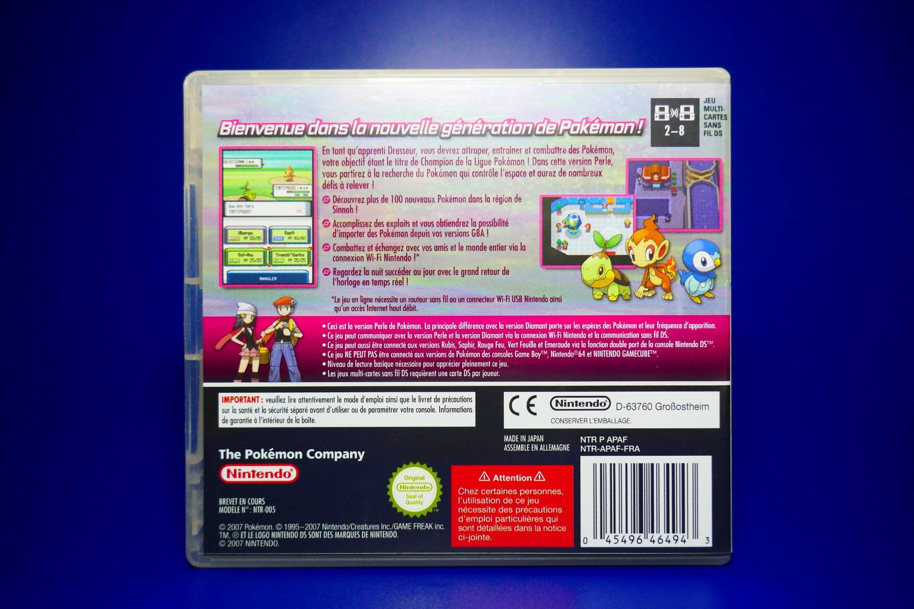 Nintendo Giochi: Pokémon Version Perle & VIP - Nintendo DS – Usato da Vuarrens venduto da Espace-Retro 5