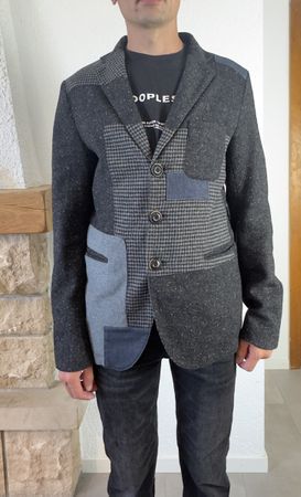 Desigual homme blazer vintage patchwork T48