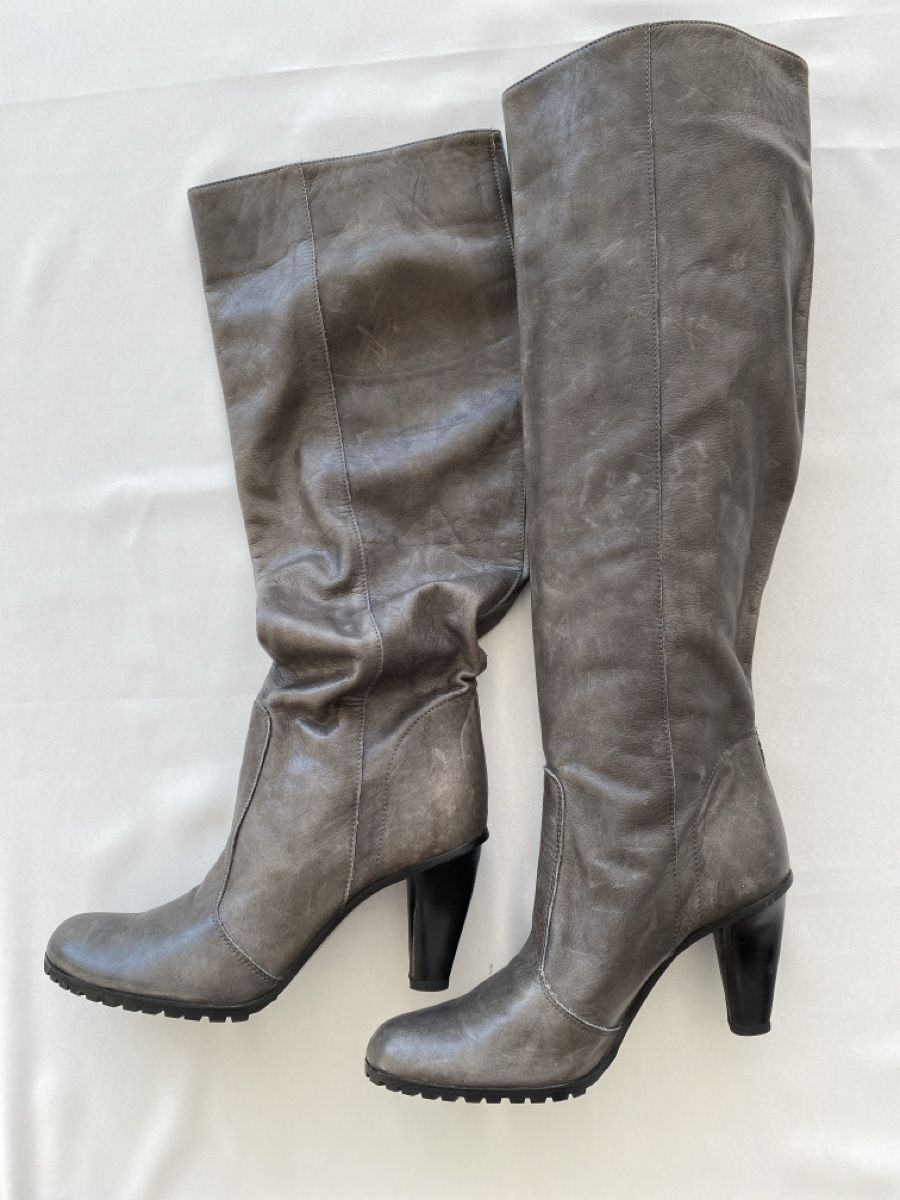 Marc Cain Chaussures femmes: Graue Leder Overknee Stiefel, Gr. 37 – Neuf avec emballage d'origine à Wettswil par ramba