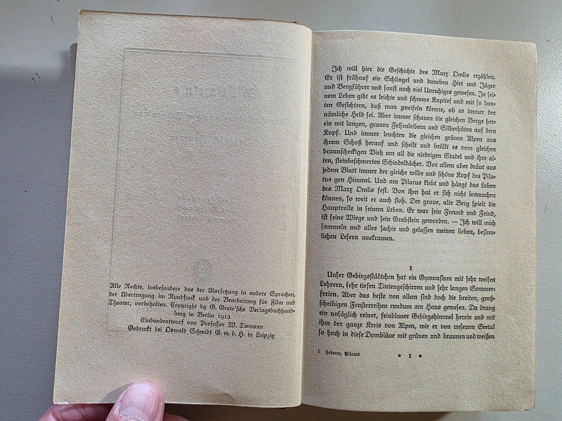 Libri: Heinrich Federer - Pilatus - 1931 – Usato da Walterswil BE venduto da Lonitti 5