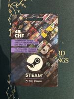 Steam Gutscheinkarte Wert 45 CHF unbenutzt neu